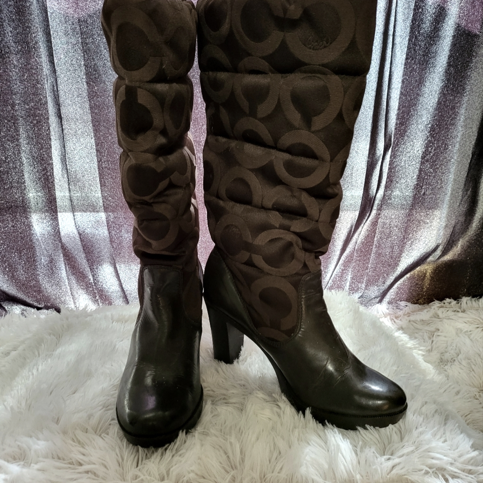 Authentic Coach Healed Boots Authentic
